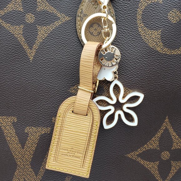 Authentic Louis Vuitton Luggage Nametag with Unbranded Keycharm - Picture 12 of 12